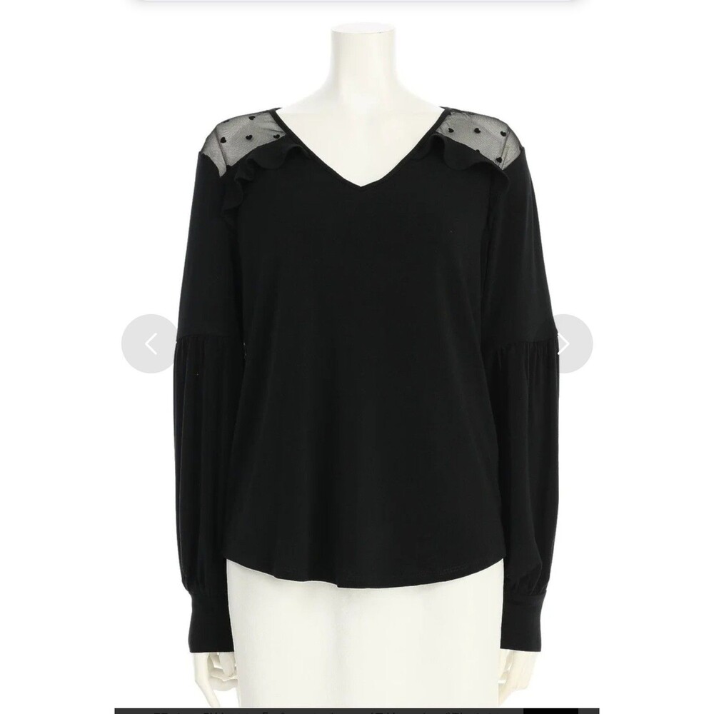 NWT ADRIANNA PAPELL blouse Size S